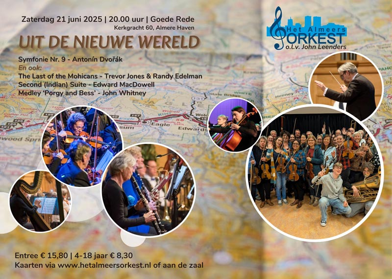 Het Almeers Orkest zomerconcert flyer