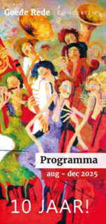 folder Goede Rede Concerten, programma augustus-december 2025